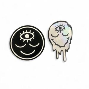 Holographic Black Eye Stickers